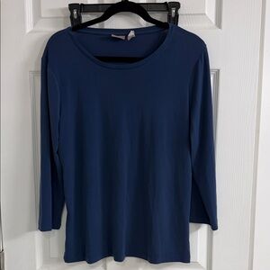 Chico's Deep Blue Long Sleeve Top
